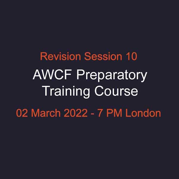 AWCF Revision Session 10 Product