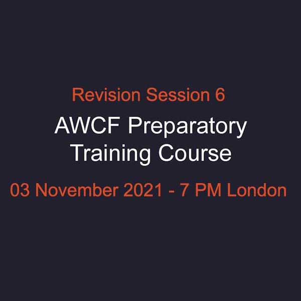 AWCF Revision Session 6 Product