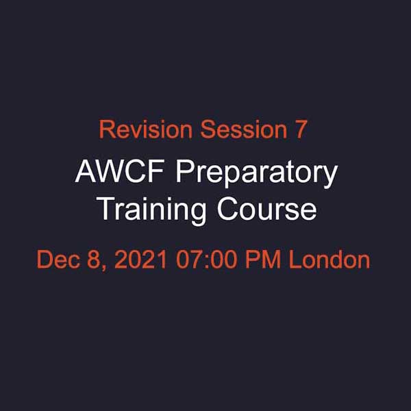 AWCF Revision Session 7 Product