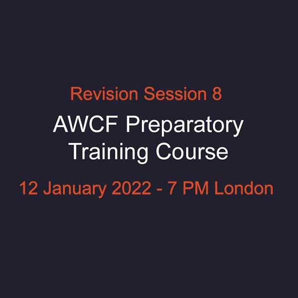 AWCF Revision Session 8 Product