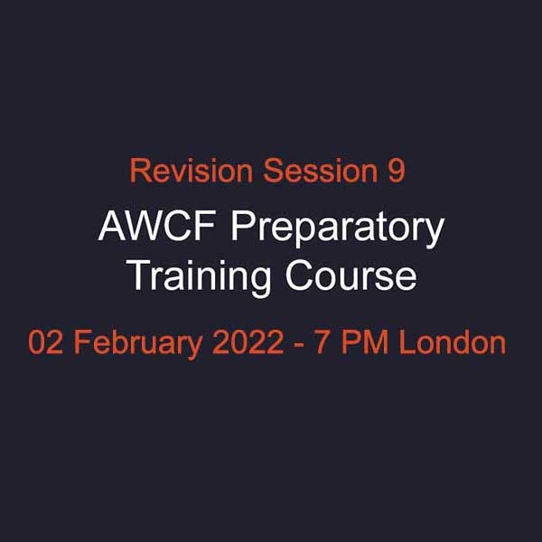 AWCF Revision Session 9 Product